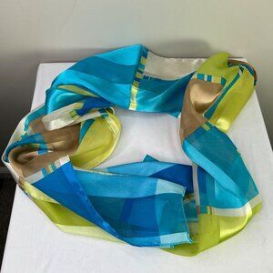 Y2K blue sheer scarf‎
